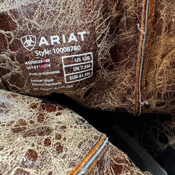 Ariat Dahlia Western Overlay Snip Toe Cowgirl Boots Women's 10B Brown 10008780 - Picture 15 of 15